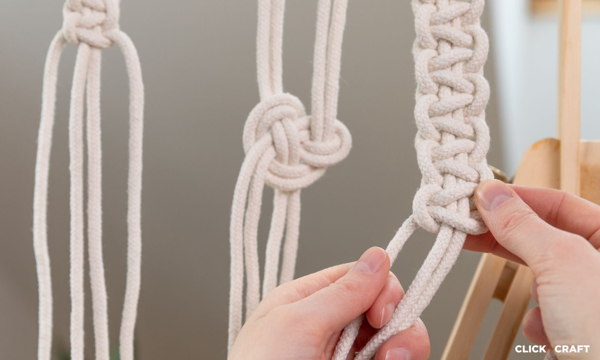 Learn How To Make The Macrame Knots For Wall Hangings and Plant Hangers