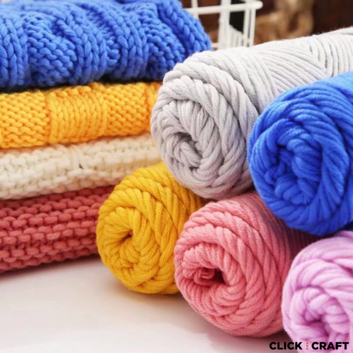 Khaki Knitting Cotton Yarn | 8-ply Light Worsted Double Knitting