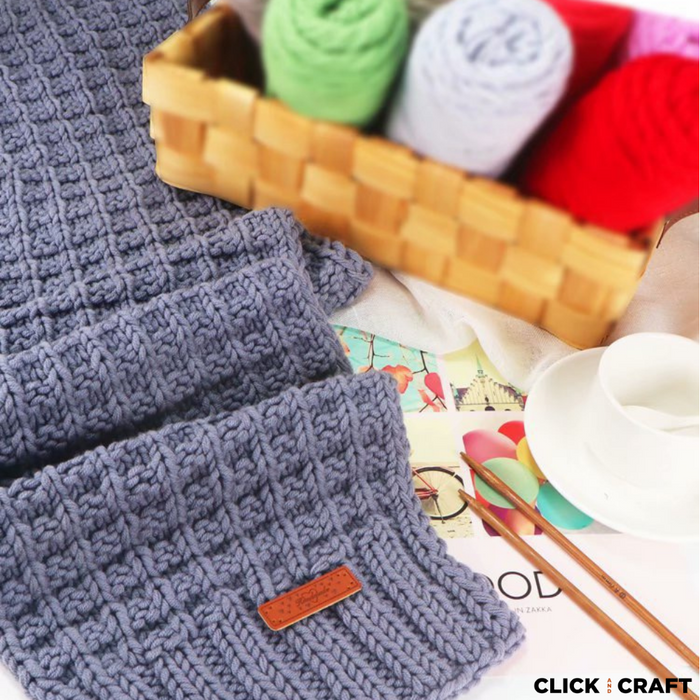 Milk Knitting Cotton Yarn | 8-ply Light Worsted Double Knitting