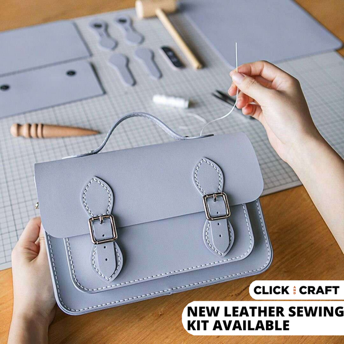 DIY Craft Kit  Cambridge Satchel Leather Sewing Kit — Click and Craft