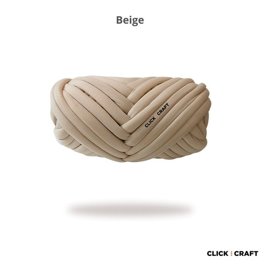 Beige - Cotton Tube Yarns