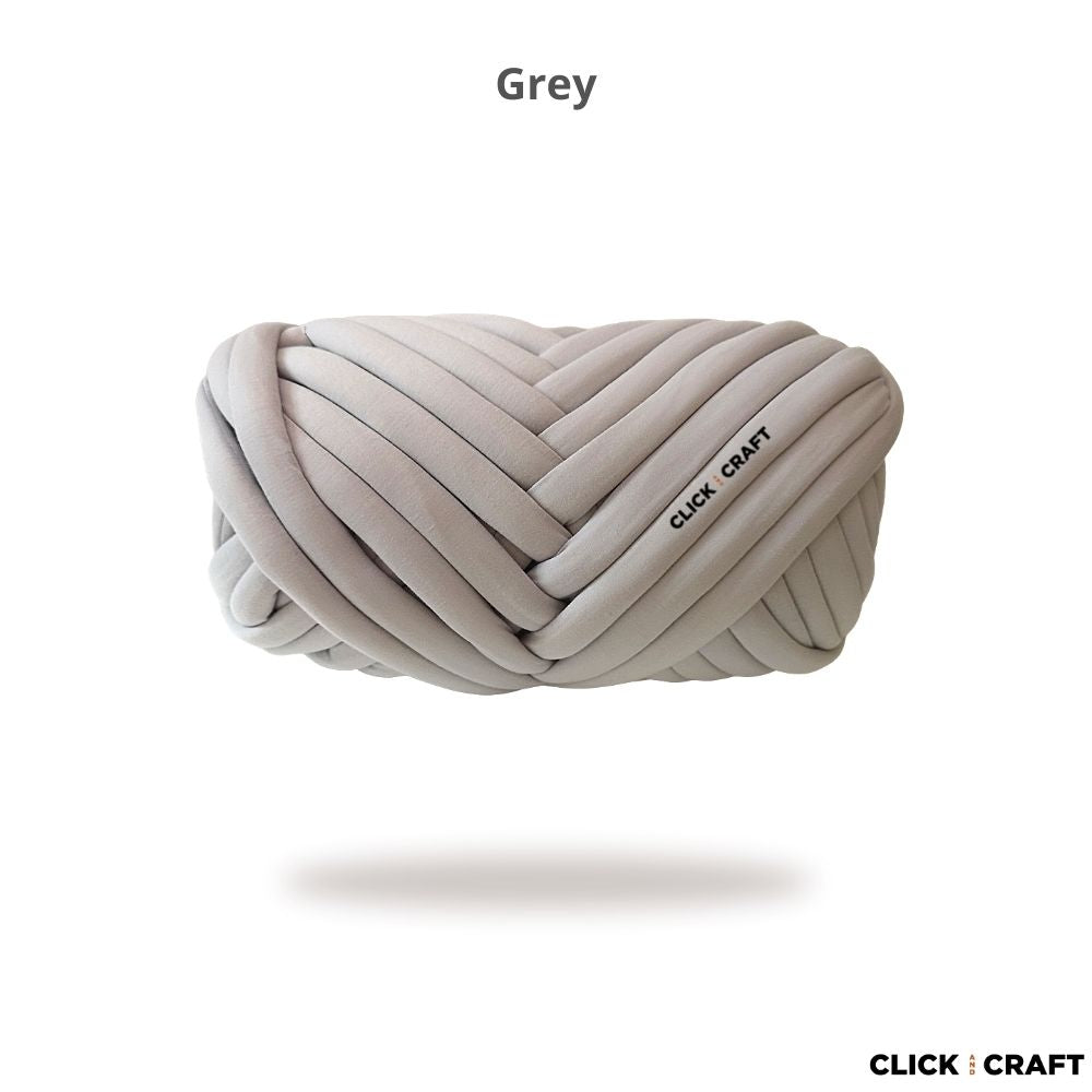 Grey - Cotton Tube Yarns