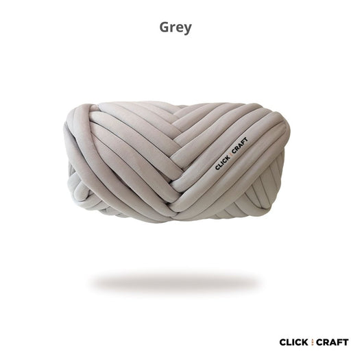 Grey - Cotton Tube Yarns