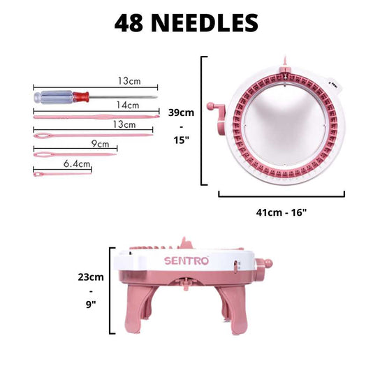 48 & 40 Needles Knitting Machine with Row Counter