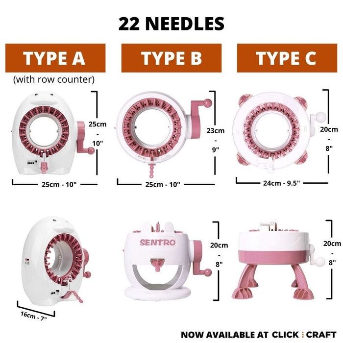 Ecueze Knitting Machine, 22 Needle Knitting Machine