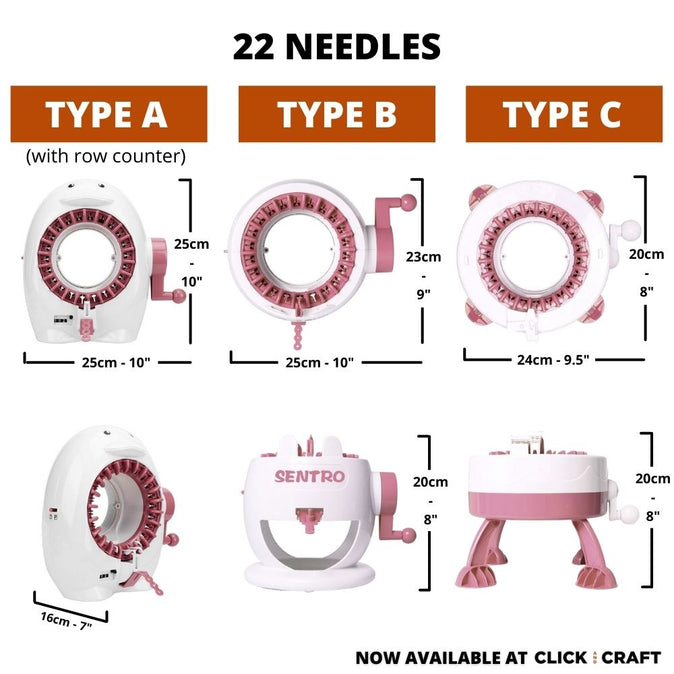 22-Needle Knitting Machines
