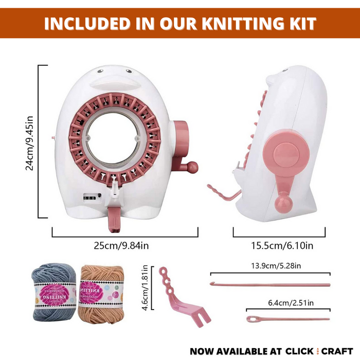 SENTRO 40 Needles Knitting Machine with Row Counter and Plain/Tube
