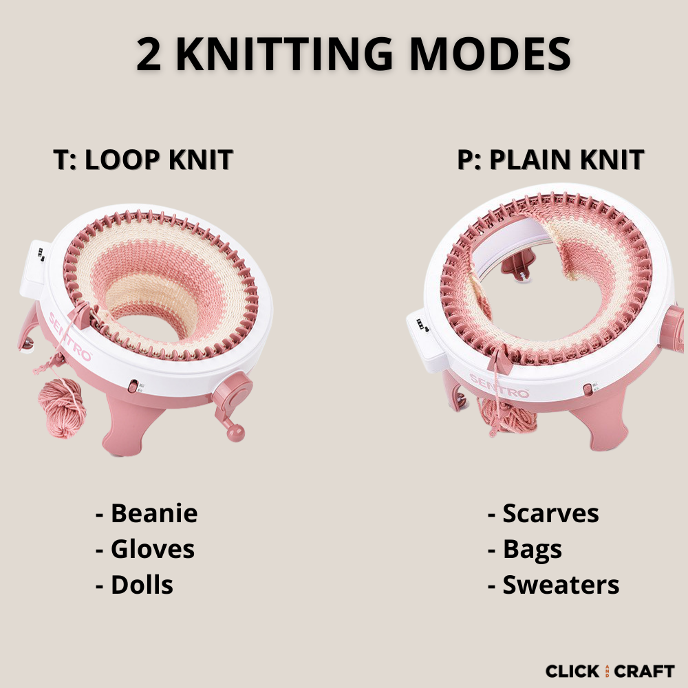 DIY Knitting Machine Kit - Matching Beanies