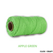 Apple Green Macrame Cords | 3-Strand 100% Cotton Cords 100m/109yd