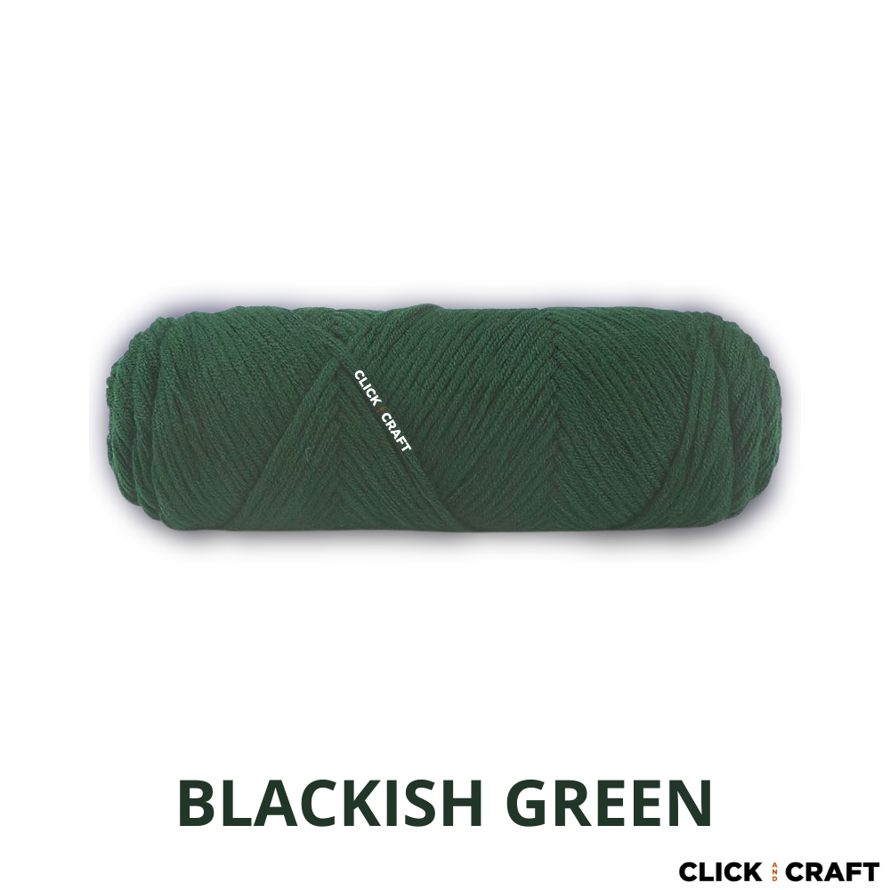 Blackish Green Knitting Cotton Yarn  8-ply Light Worsted Double Knitt —  Click and Craft