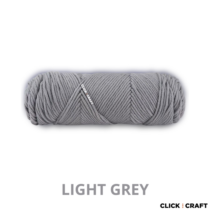 Black Knitting Cotton Yarn | 8-ply Light Worsted Double Knitting